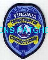 VIRGINIA,VIRGINIA DEPARTMENT OF CORRECTIONS BADGE PATCH 3_wm